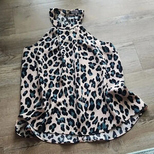 1. State Animal Print High Neck Swing Tank